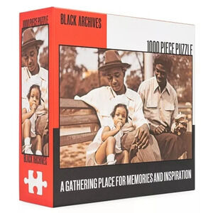 Black Archives Park Bench Jigsaw Puzzle 1000 PCS